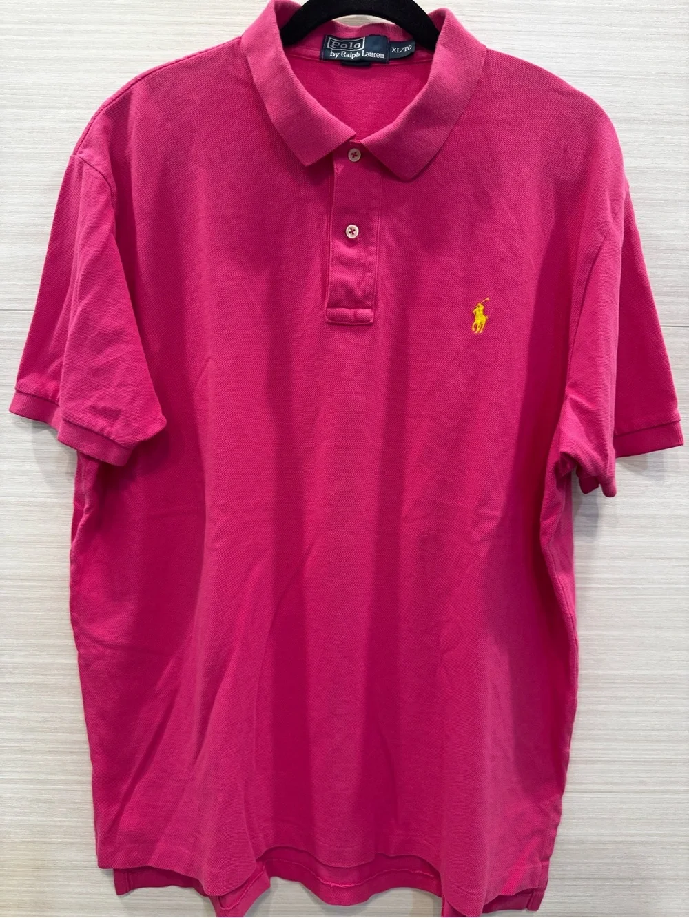 Ralph Lauren Men’s Hot Pink Polo 100% Cotton size XL